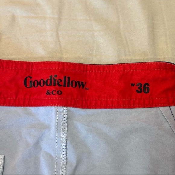 Mens Goodfellow & Co Board Shorts Ombre Striped Swim Trunks Size 36 - Picture 3 of 4